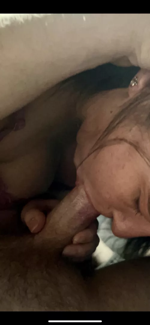 She loves sucking the cum out of my cock after I fuck her by Noturmamasthrowaway