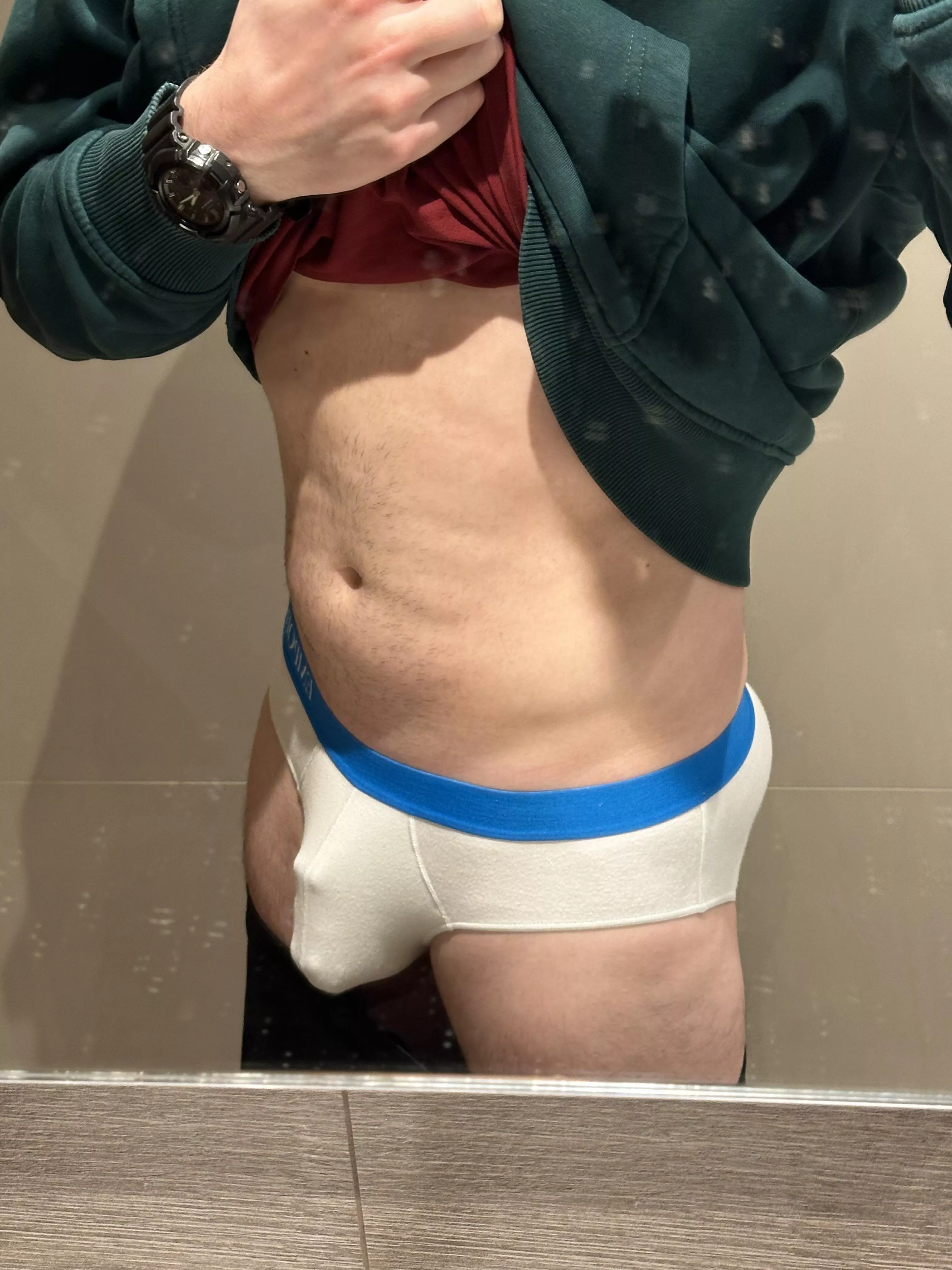 Should my cage be noticeable through my underwear ? 😏 posted by getingthick