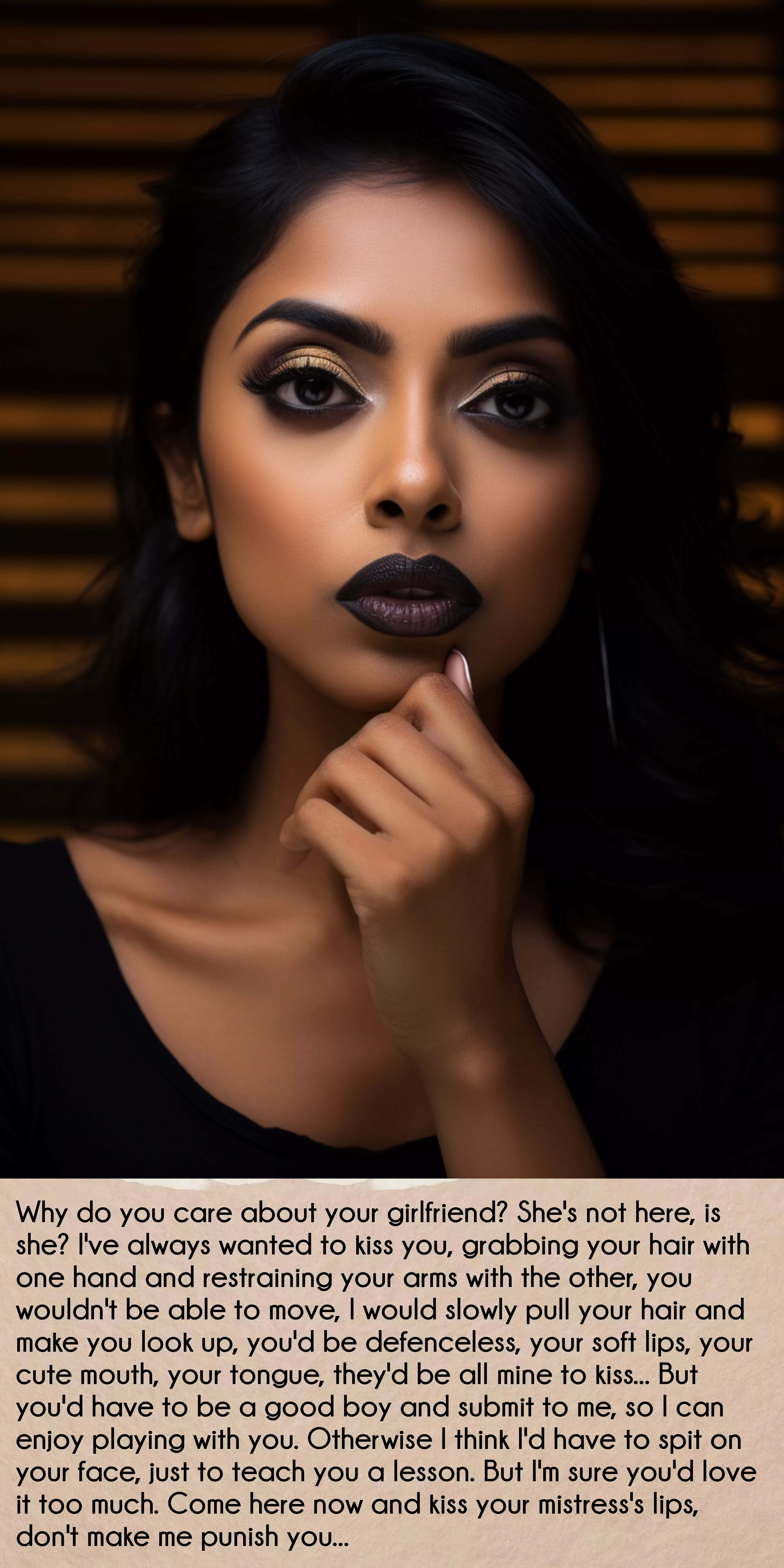 Your girlfriend isn't here, let it be our little secret posted by Dominan-t