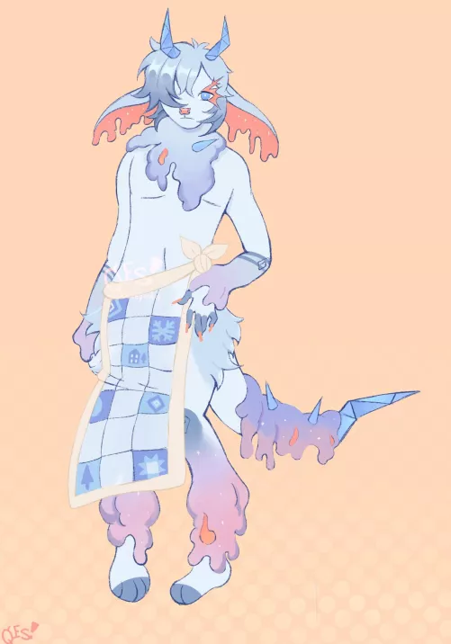 A new furry design I made. Any name suggestions? by ElectricFrostbyte