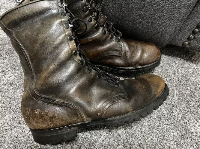 I have searched for many years for the perfect worn boots. So happy!! by hippietruck71