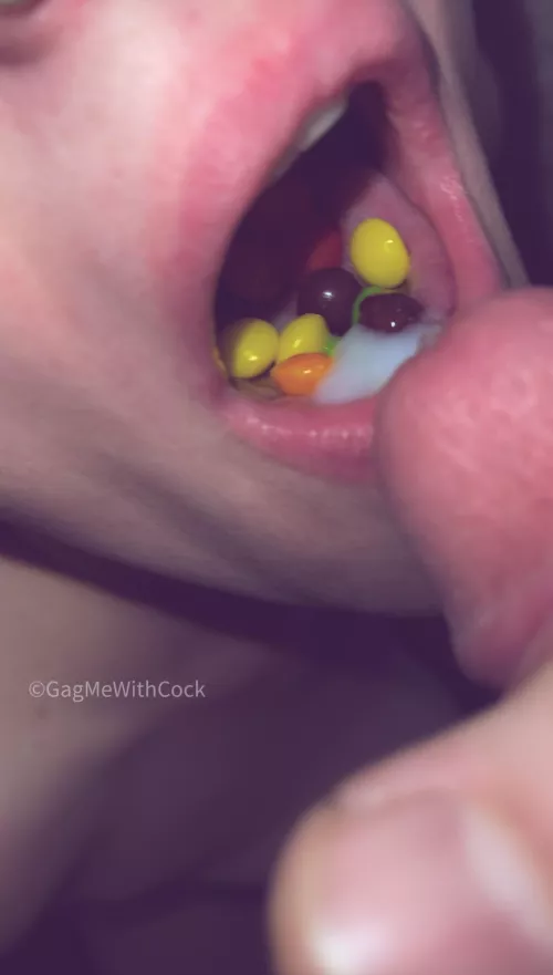 Taste the rainbow 🌈 Nutvember 13 by GagMeWithCock