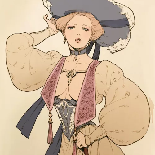 A fashionable lady [art] by silveragecollector