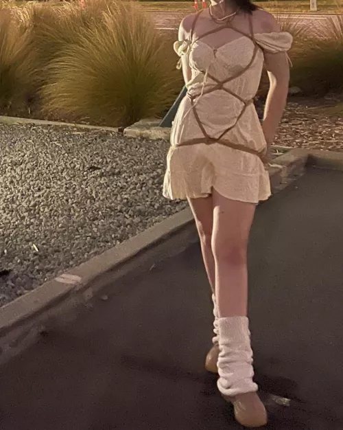 A tie I wore over my dress for dinner 🥹 by -lilnissa