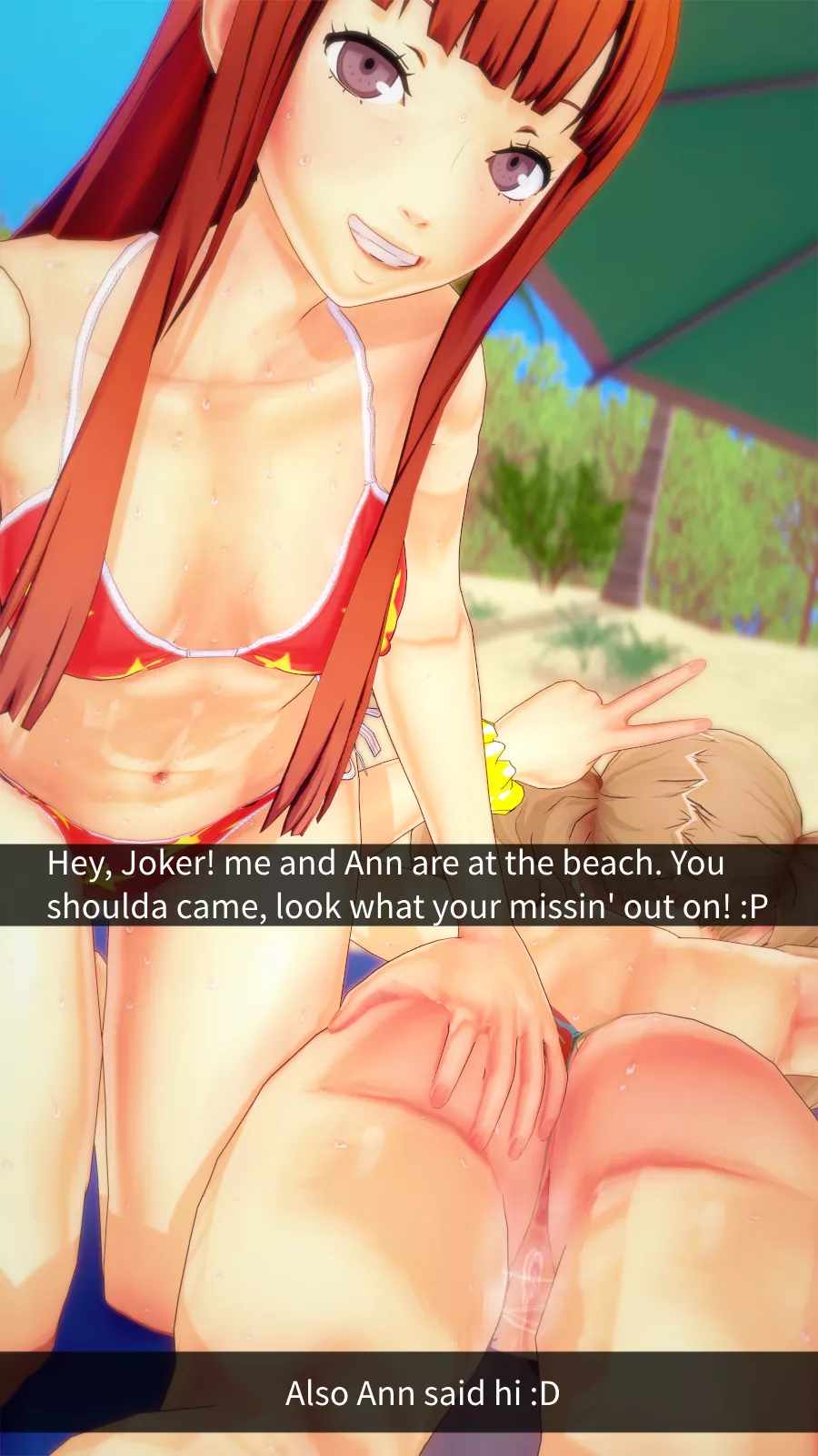 Ann and Futaba beach snap (by me) posted by Pitiful_Band9542