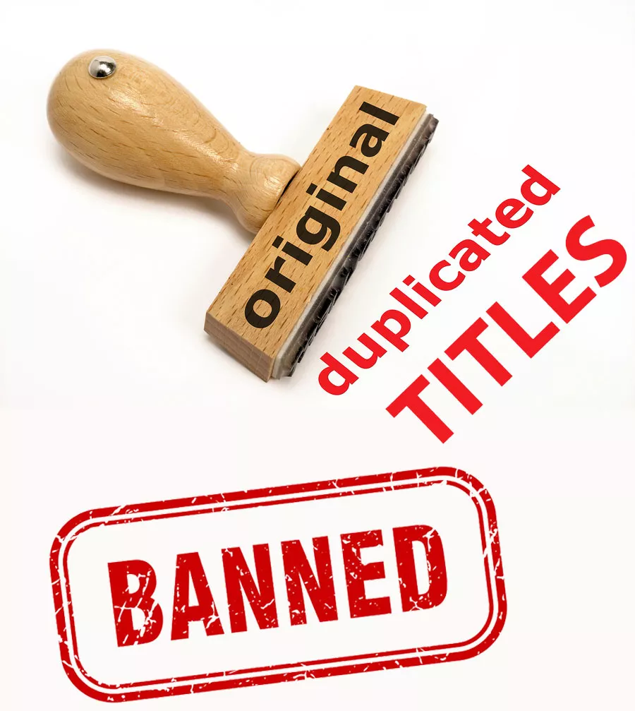 BE ORIGINAL!!! - Duplicate TITLES are banned - Don't copy other users titles as you will not be able to use them, BE ORIGINAL - BE UNIQUE posted by Bang_Bang_Mod
