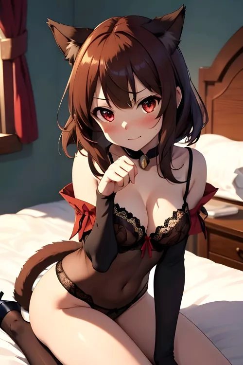 Catgirl Megumin by CrazyDiamond4444