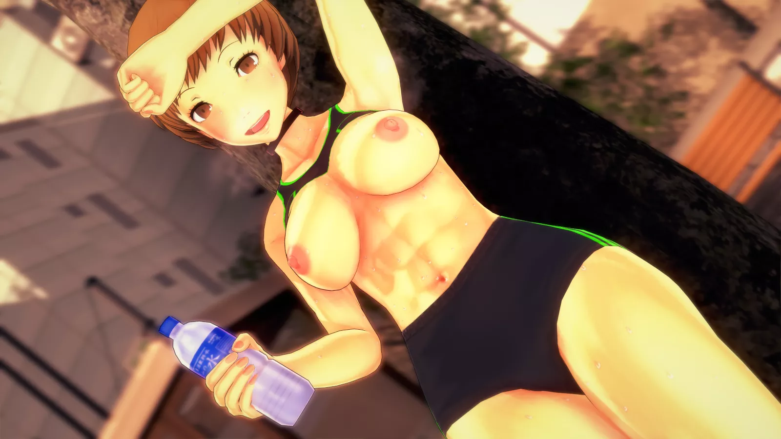 Chie Sweaty Abs (by me) posted by Pitiful_Band9542