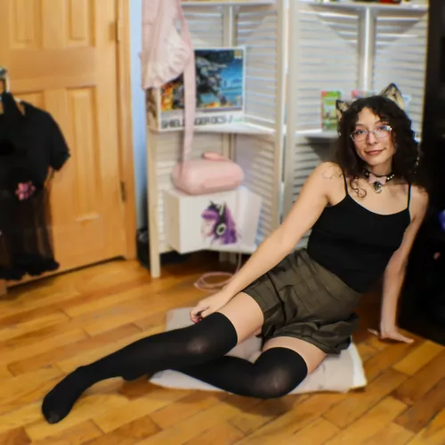 Cute skirt with some thigh highs ~ by ItWhiskar