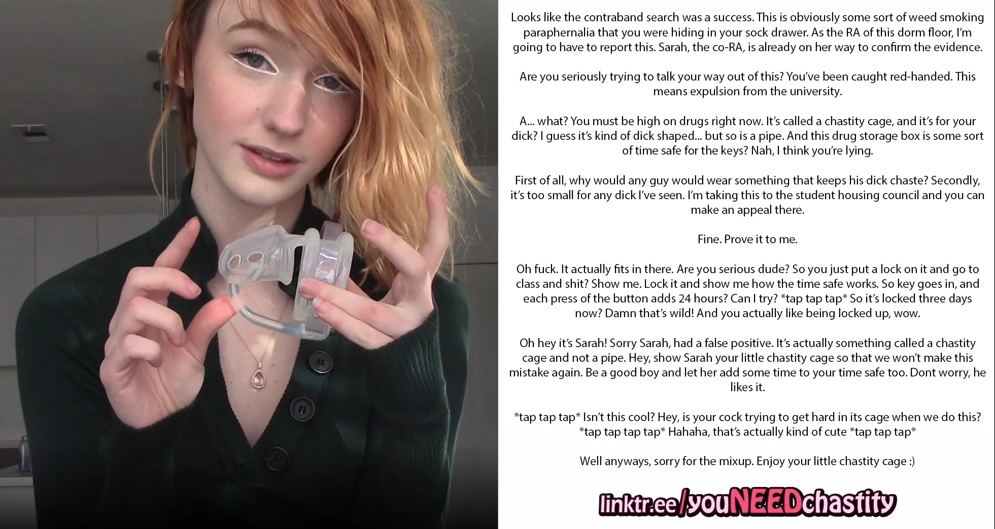 Dorm Inspection [Chastity] posted by chastity_throwaway1