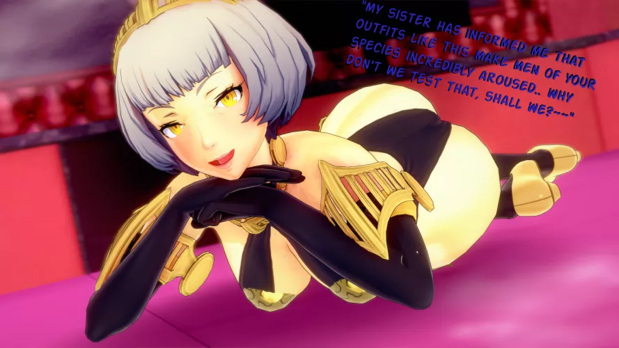 Elizabeth Flirting (by me) by Pitiful_Band9542