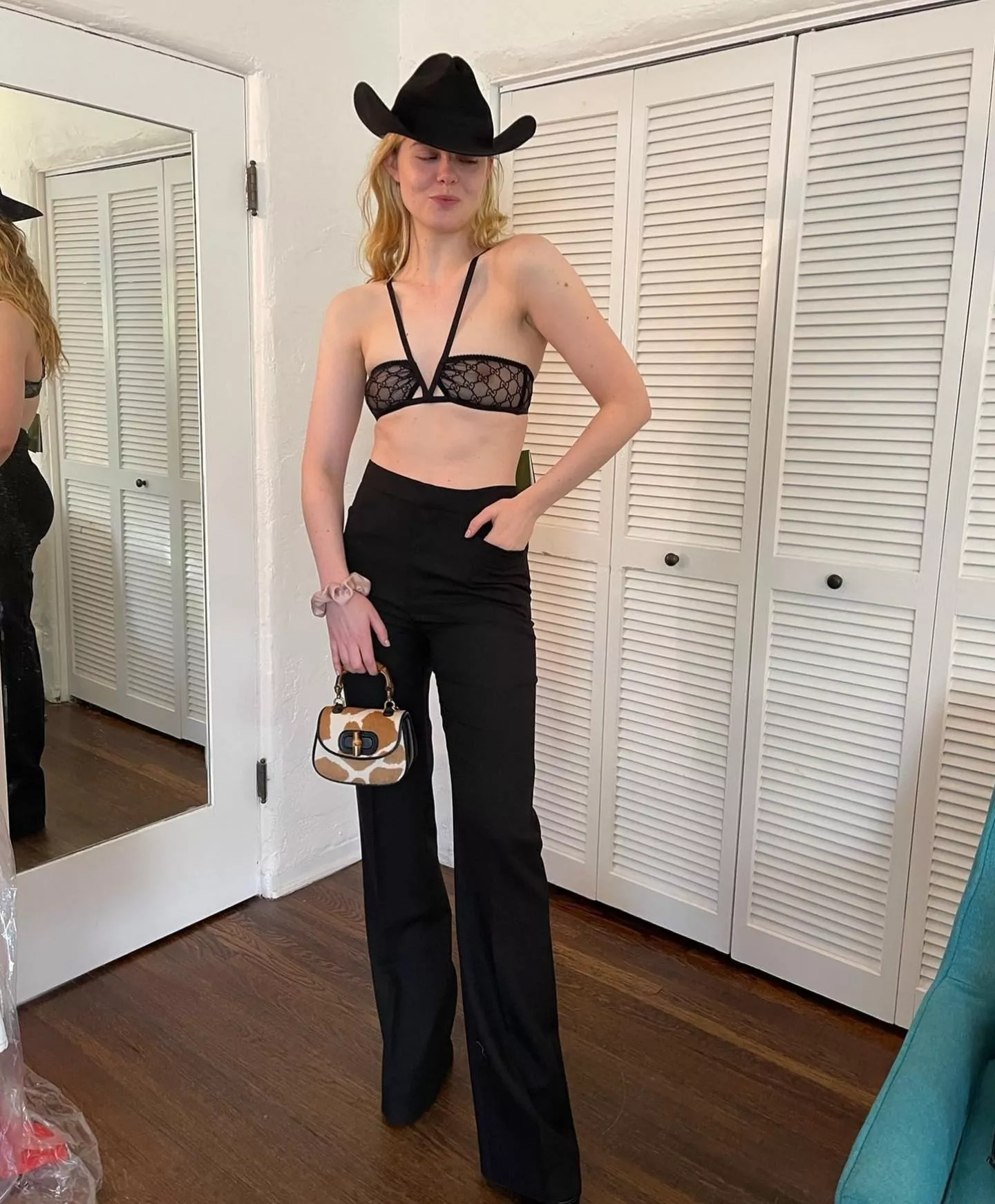 Elle Fanning see-through top posted by ElleFanning_ONLY