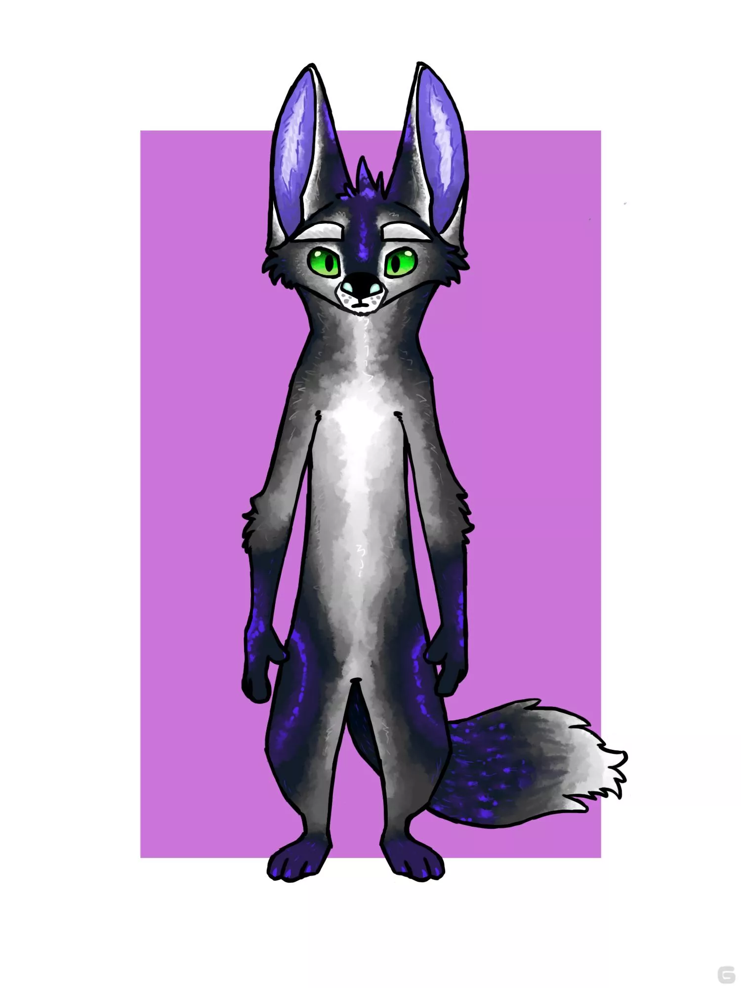 First furry I made in digital art posted by notg_arts