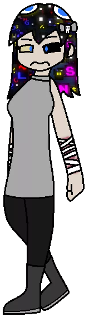 Glitchy from Pac-Man in Minus8's Ghost Girls style posted by ReasonableBluejay537