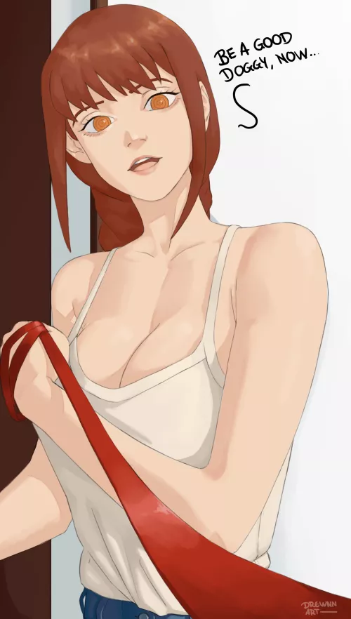 Going for a walk with Makima by SoManyCookies