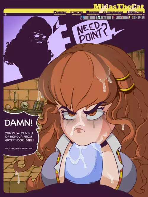 Hermione Sucking Cock for Gryffindor Points by Powerful_Rub_9624