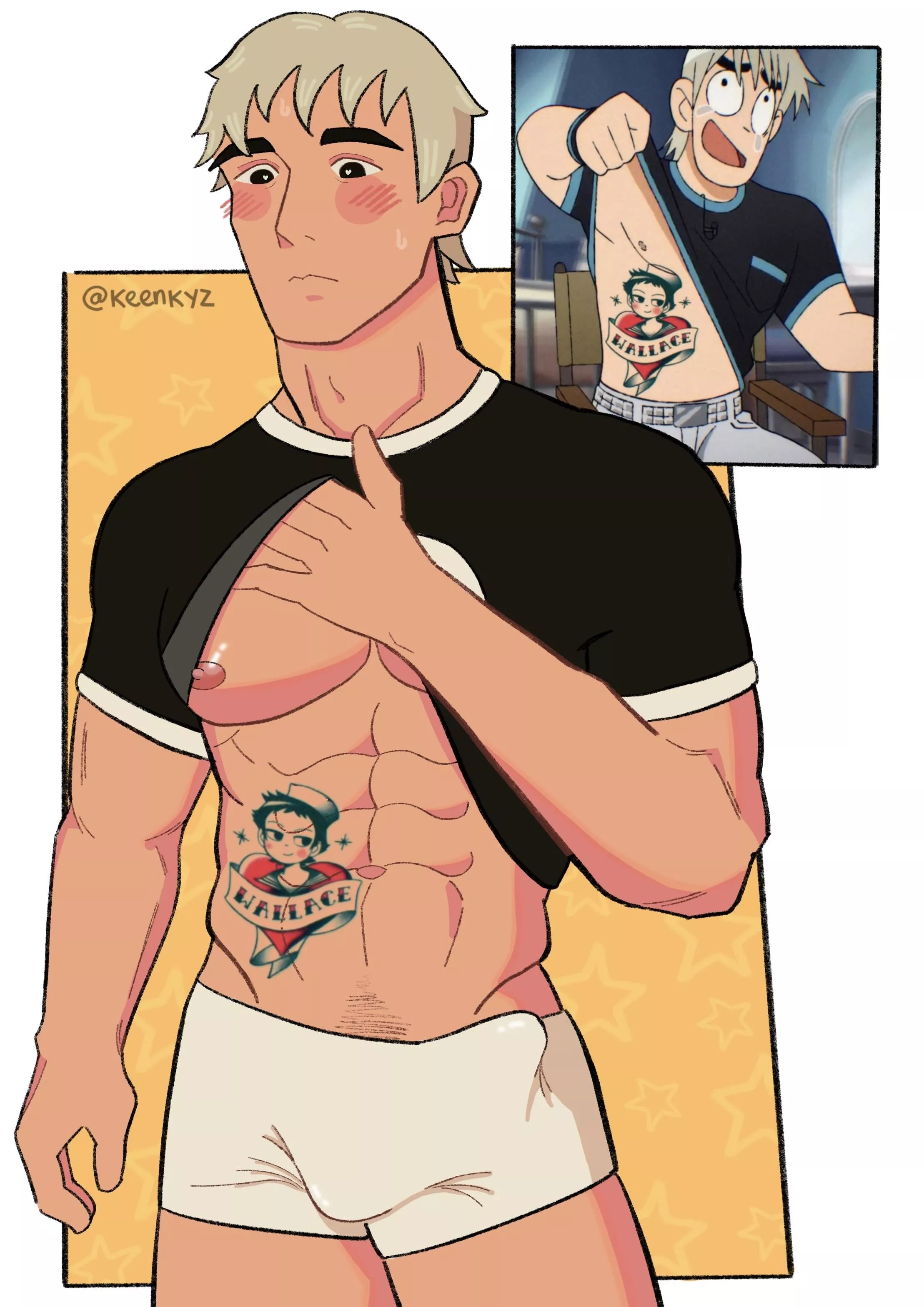 He’s in love with Wallace Wells (art by me @keenkyz) posted by keenthek