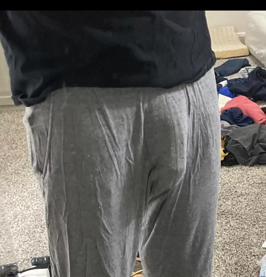 Hide the bulge or flaunt it when your friends are over? 😈 posted by Aggravating_Bag_774