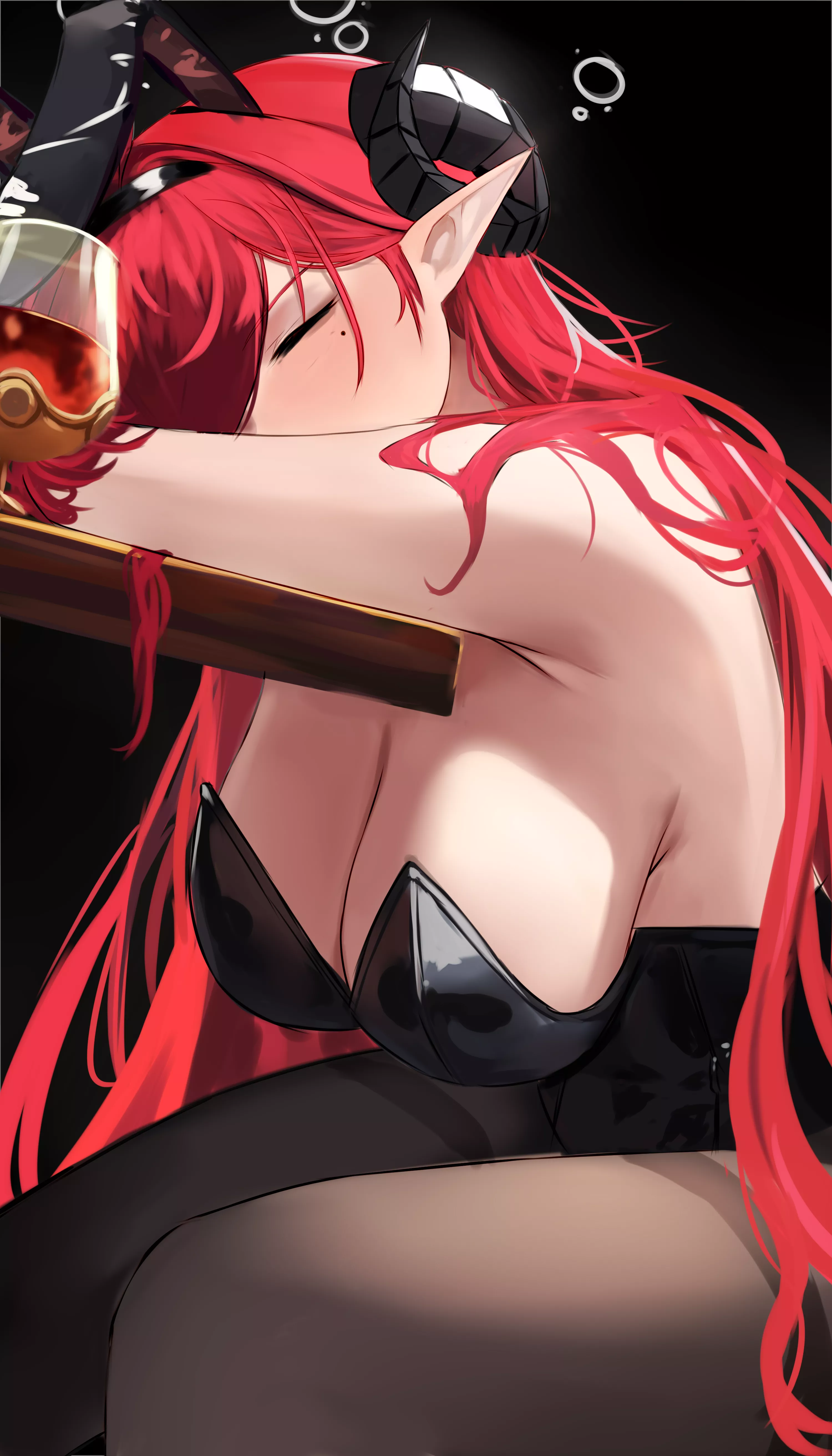 Hindenburg drunk (chiyu1182) [Azur Lane] posted by elegantloveglimmer