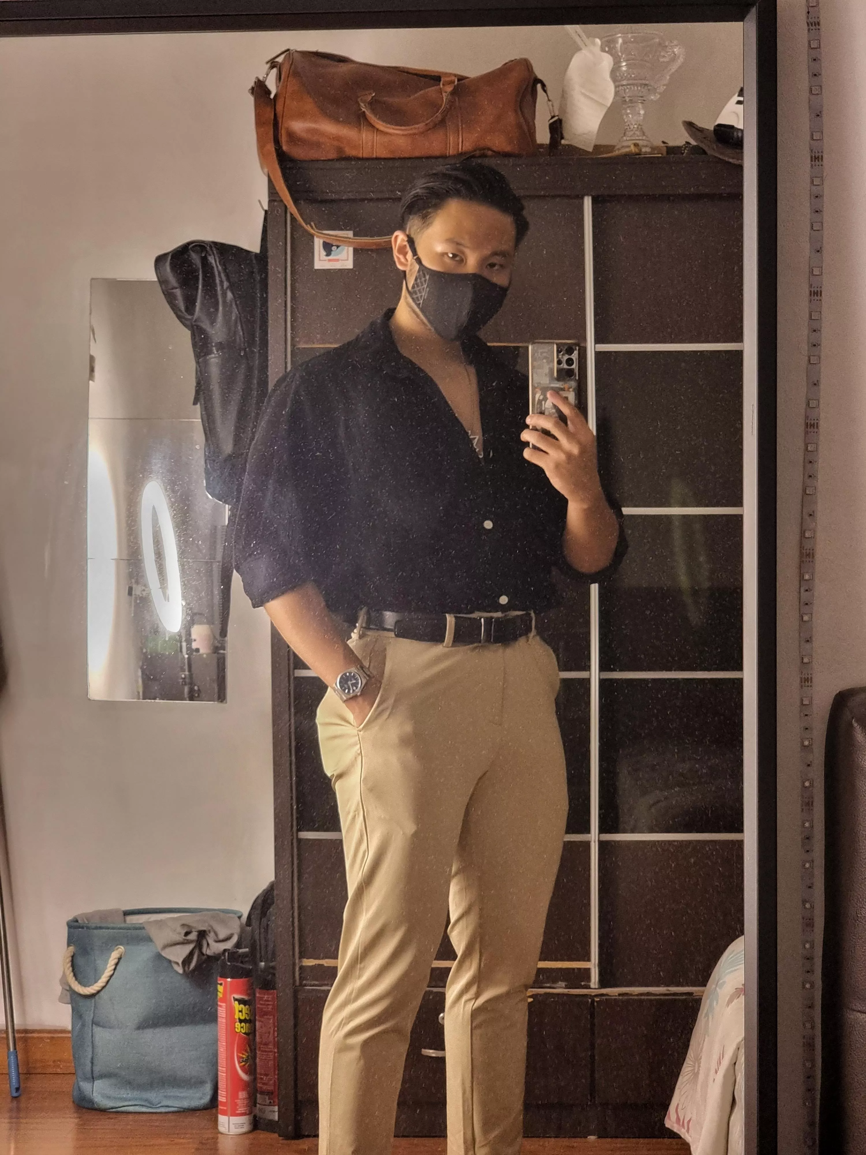 I come home from work looking like this, wyd? posted by LuciferLuForYou