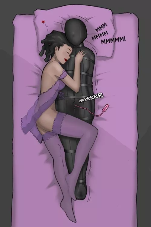 I doubt I could sleep like this. By morning my mind would be broken by cute-z