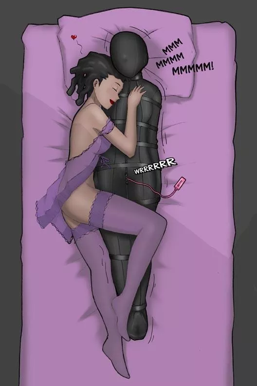 I doubt I could sleep like this. By morning my mind would be broken posted by cute-z