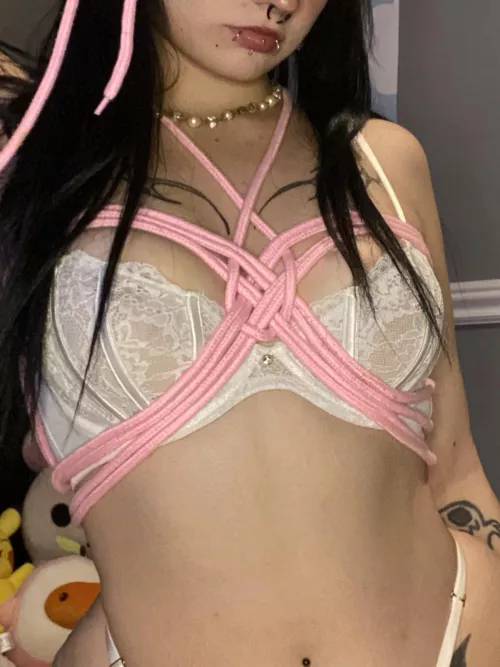 I tried following a video for the teardrop harness any tips on making it look better? by [deleted]