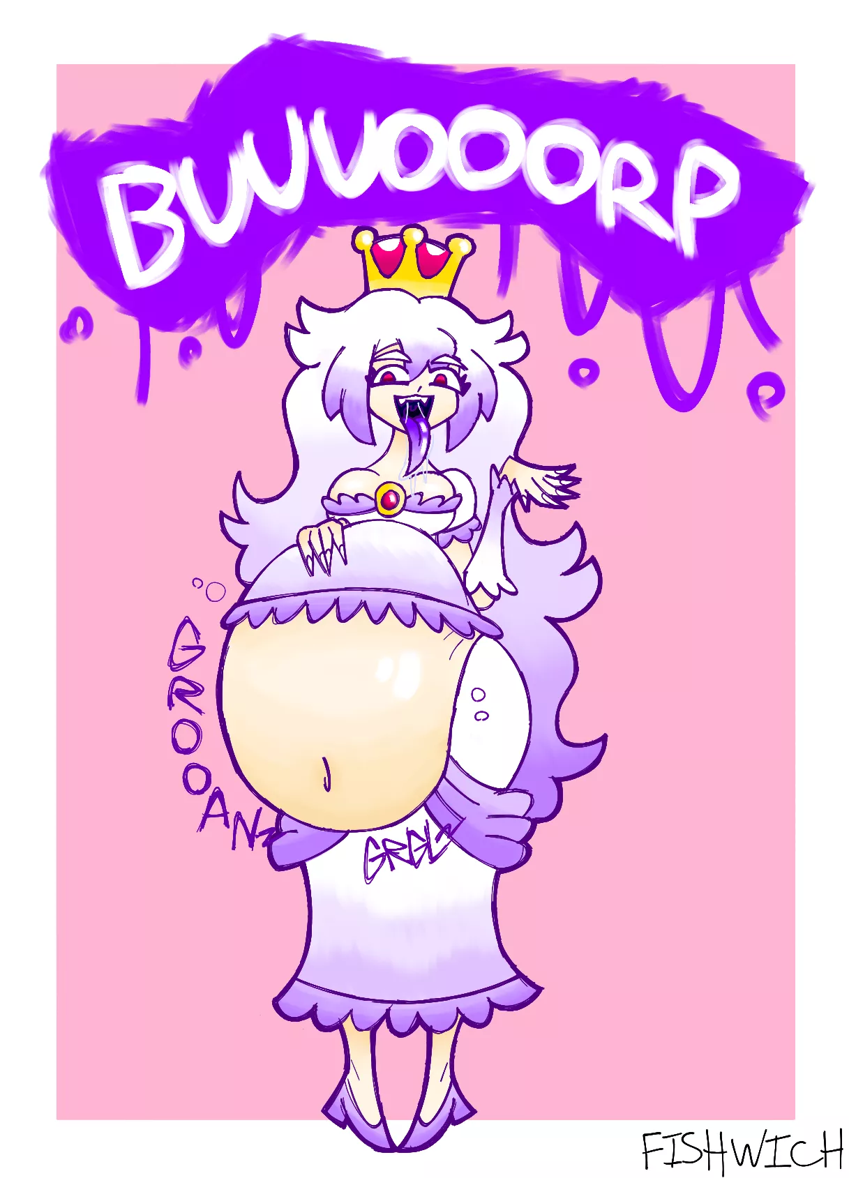 {image} boosette (female pred, digestion, soft vore, ghost pred) (OC by me) posted by FishWich_