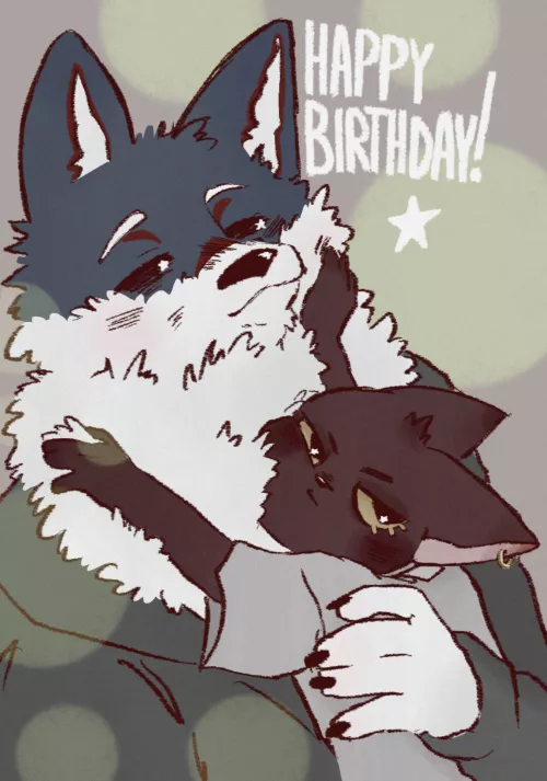 It's my fluffy friend's birthday by GhostcatLilly