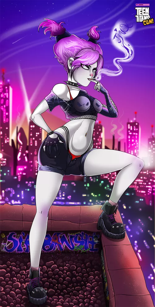 Jinx on roof - SIR BANSHEE by Sir_Banshee