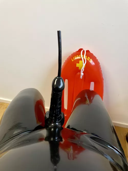 Just enjoying to be 100% wrapped in latex by Latexfucker