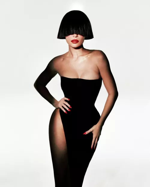 Kylie in black dress - IG November 2023 by skienowho