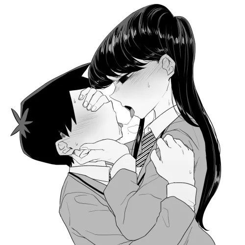 Lewd kisses from Komi by SoManyCookies