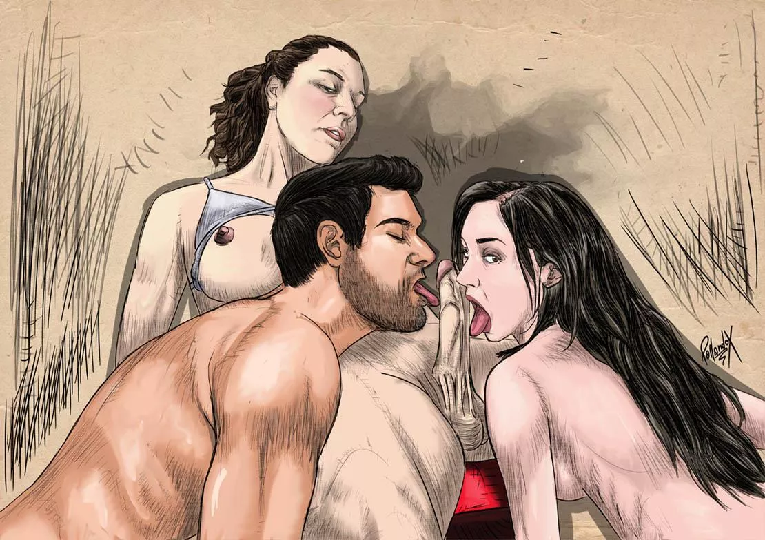 Little Quebec - llittle Cibou, Sasha Gray and Jimmy Garoppolo - commissioned art by me posted by pallandoxxx