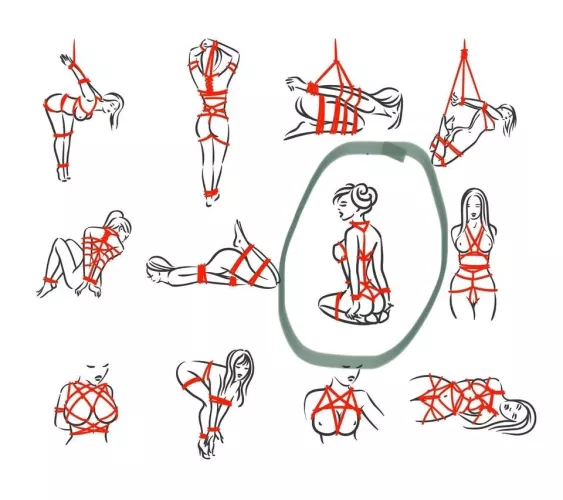 Looking for the circled pose name and how to tie it by hobbyist2020