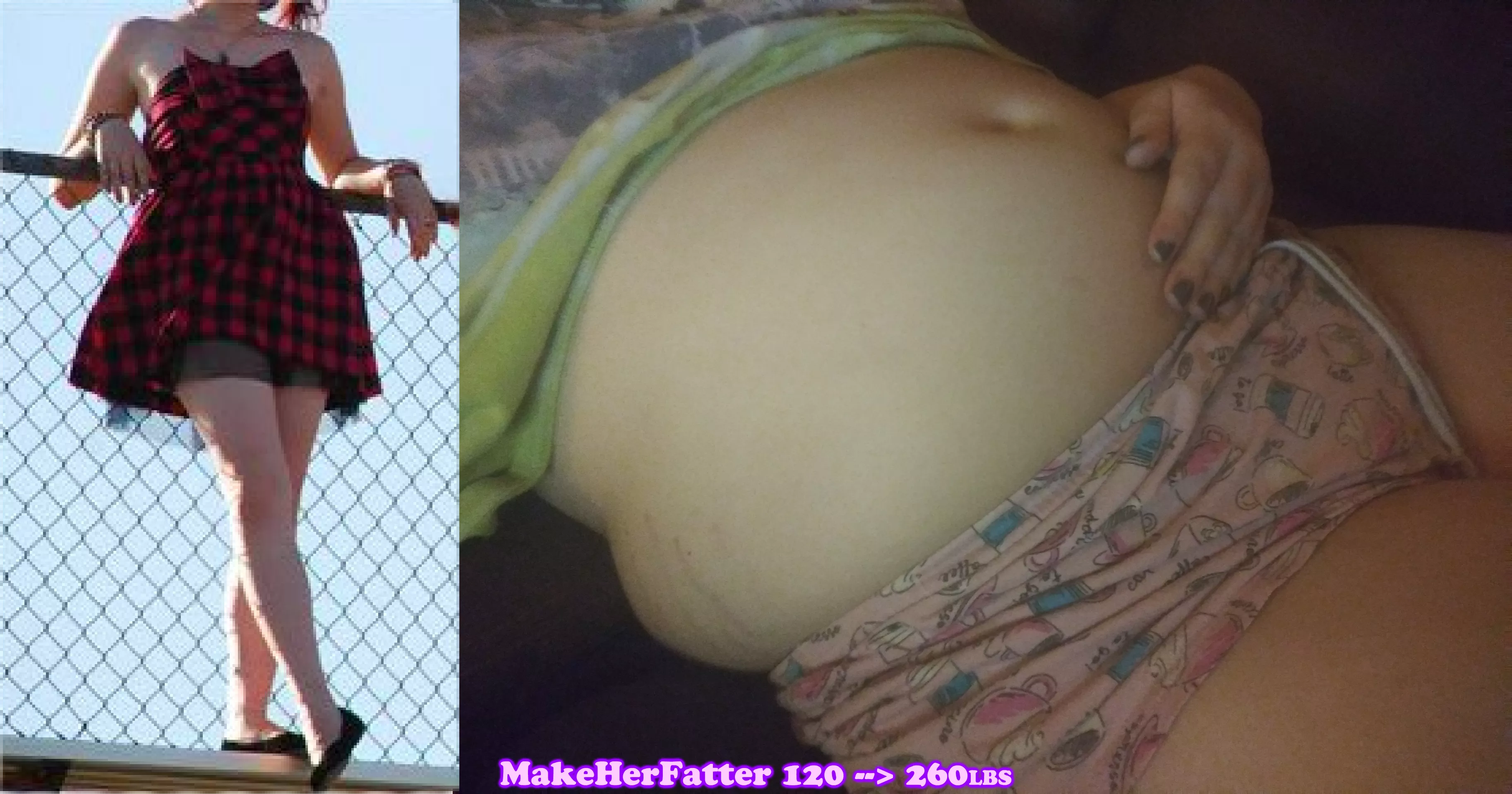 More than doubled herself 🐷 posted by MakeHerFatter