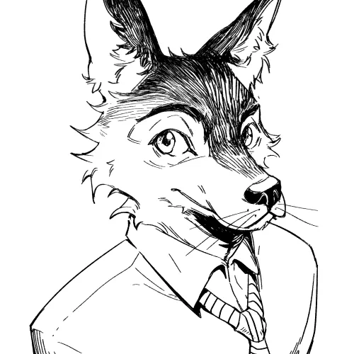 My attempt to draw furry. by Lareii