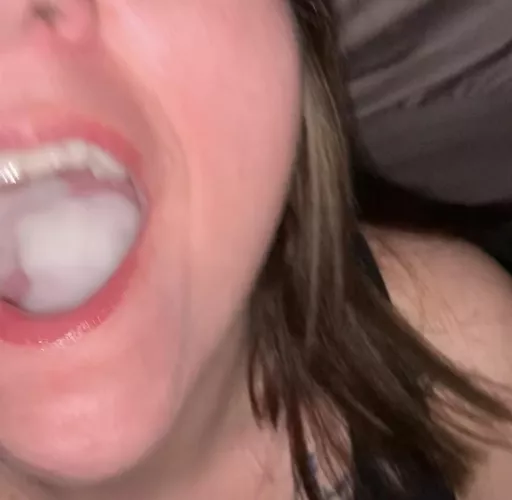 My Goodness 😳😲😲😍 My husband’s loads are so damn big!! This was A LOT to swallow 🤤🥵 by Mr_big_loads