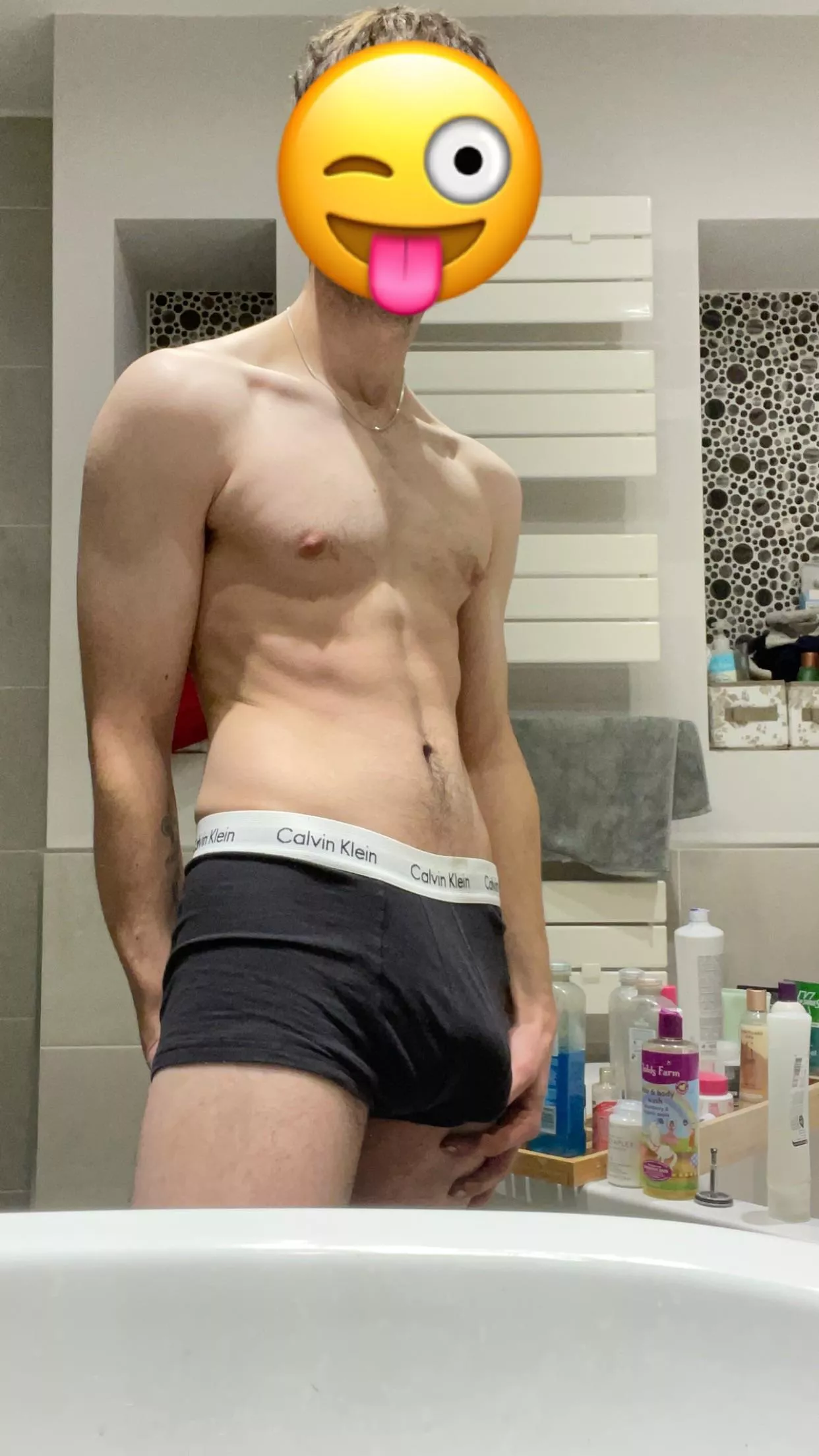 My package in my pants before I took them off to get in the shower 🍆 posted by gregerz1235