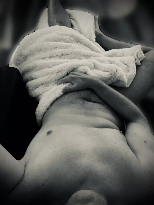 Never to old to cuddle and nap in the afternoon by Flimsy-Estate5805