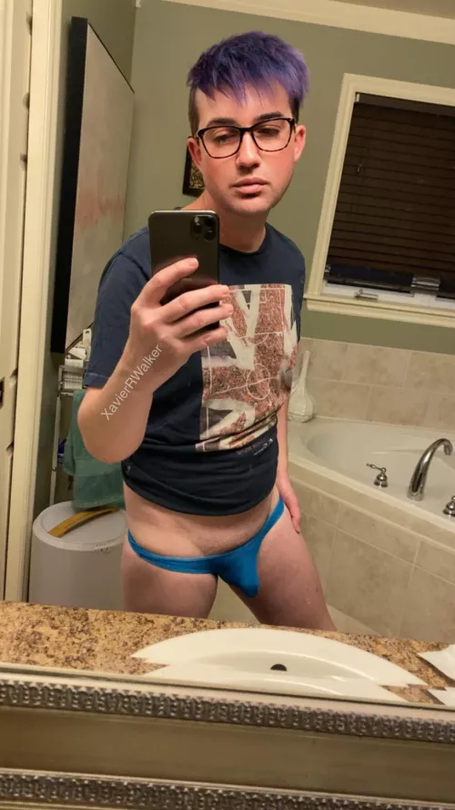 (NSFW) Sleepy boy in thong cute? by XavierRWalker