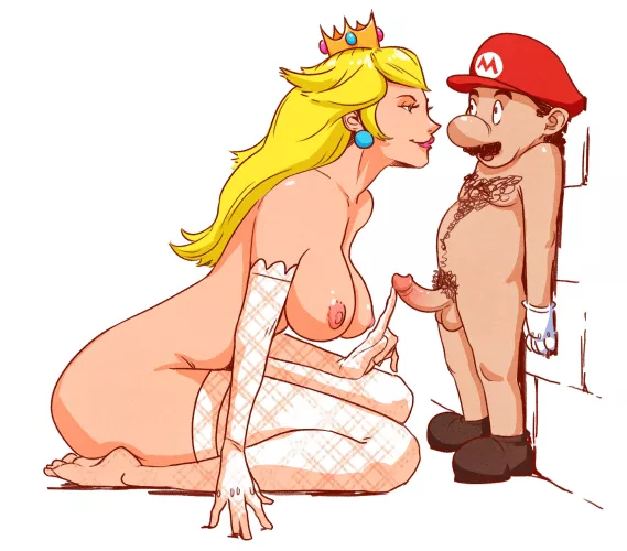 Peach and Mario (Reverie) by RottenReverie