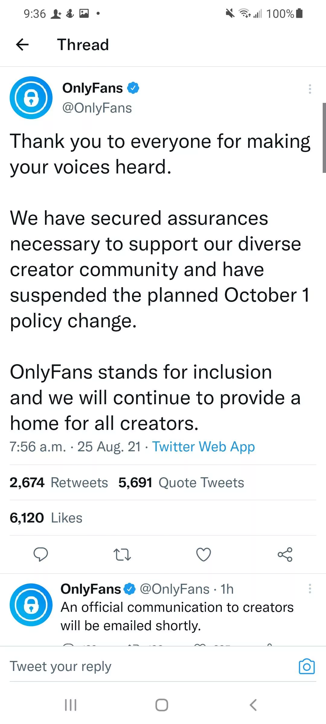 Plot twist OF isn't banning porn anymore... lol posted by xJustViolet