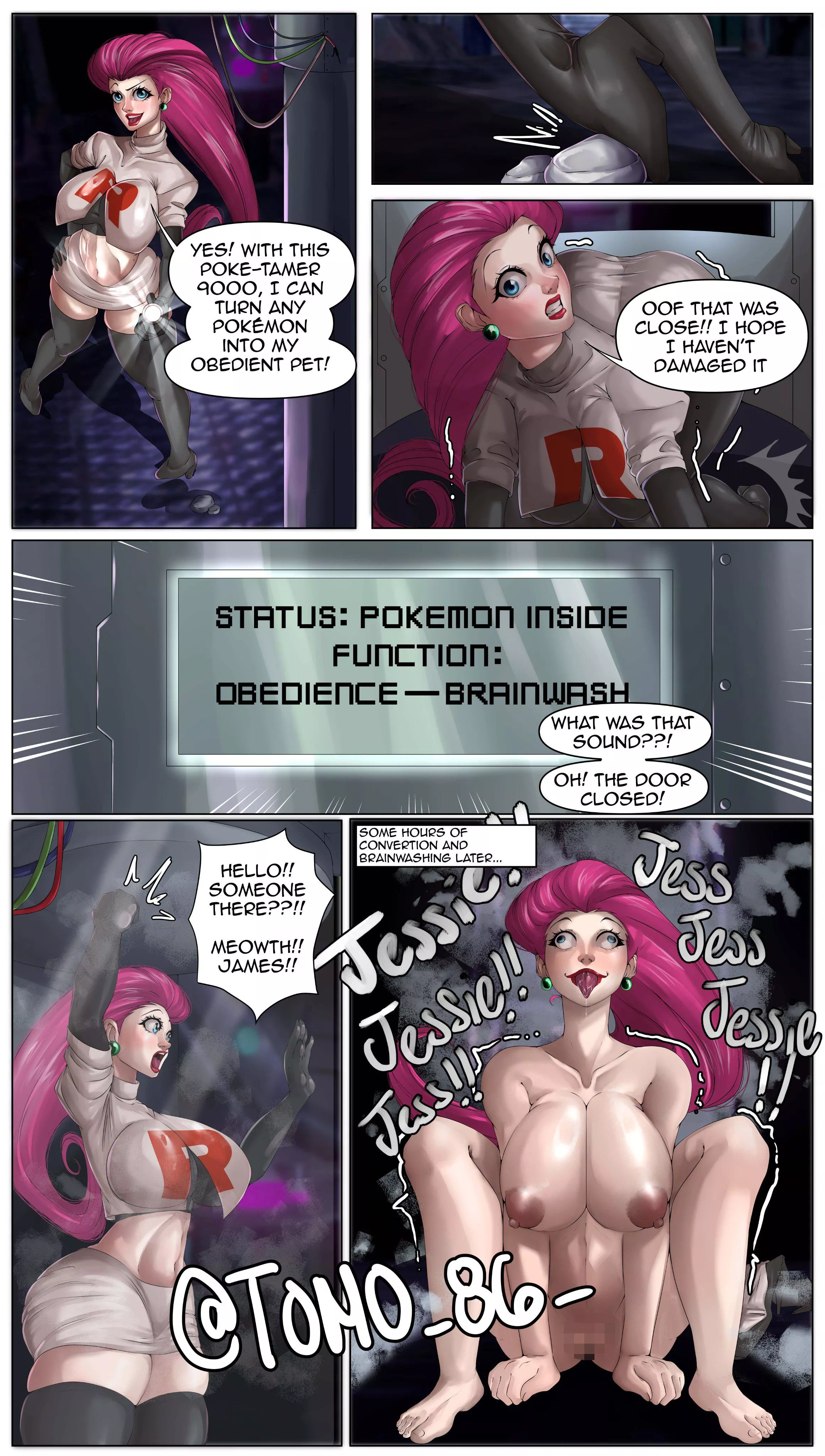 Poor Jess,well at least teamrocket has another mascot! (art by tomo86) posted by limeflavoredapplepie