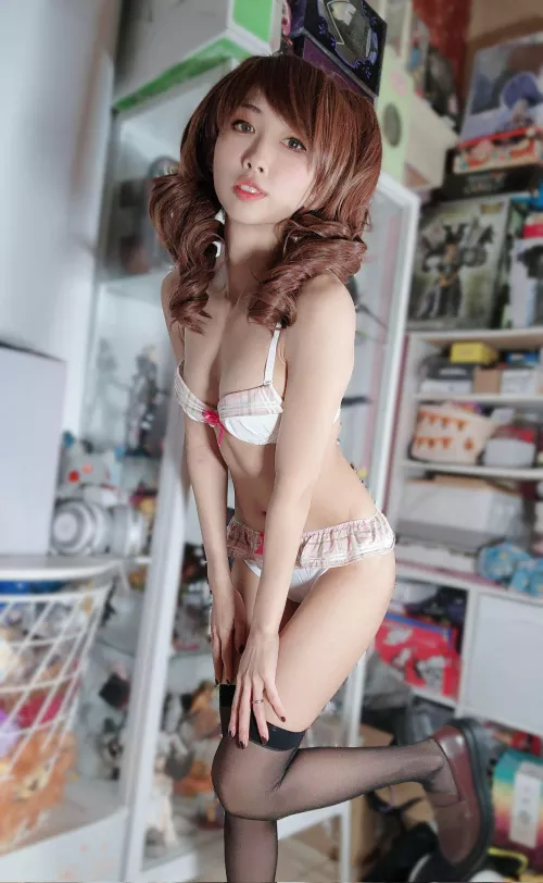 Rise Kujikawa lingerie cosplay by me by mikan_cos