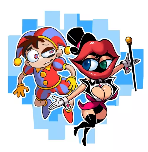 Rule 63 Pomni and Caine by LimboFall