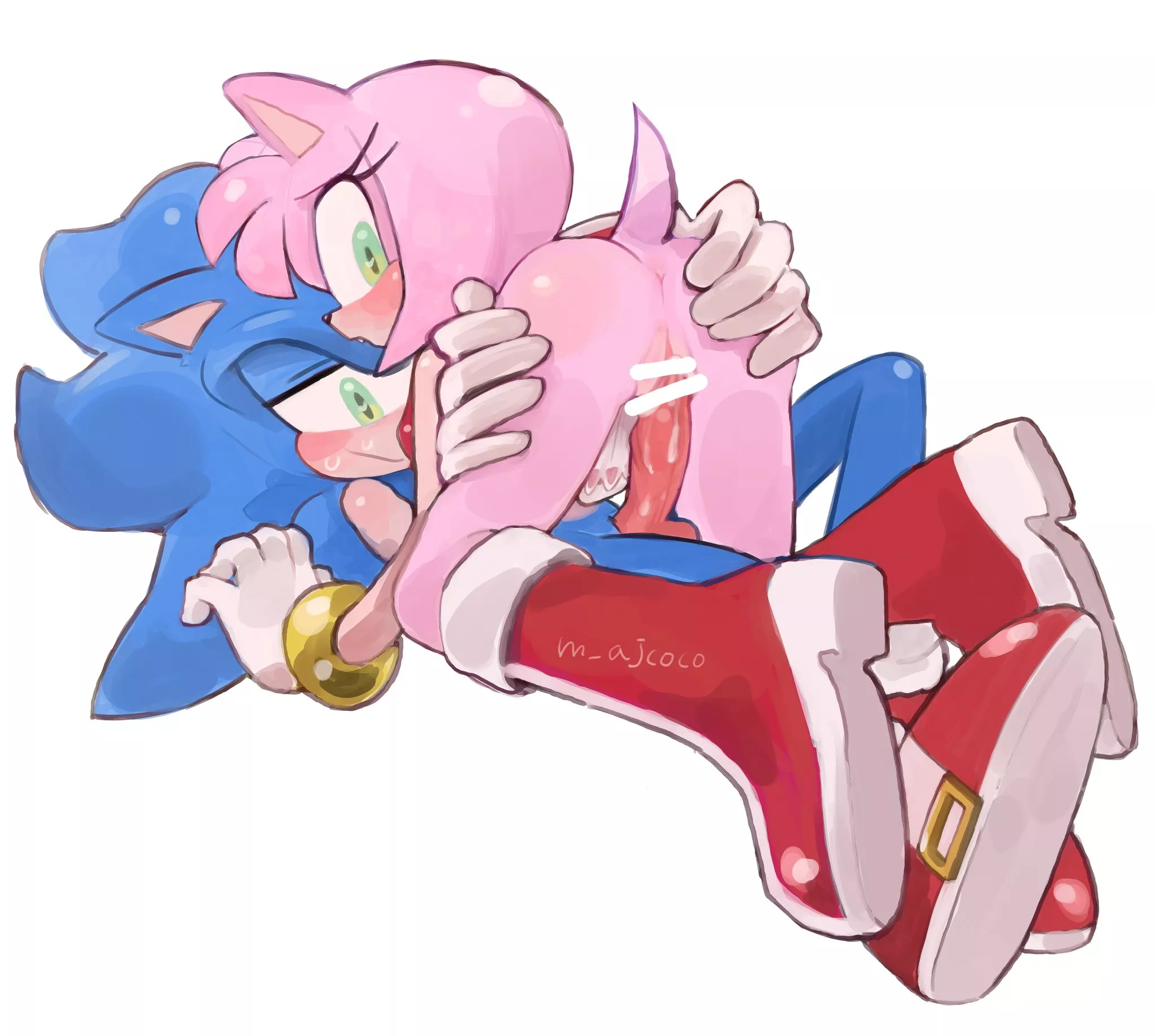 SonAmy by @m_ajcoco posted by emeraldz_99