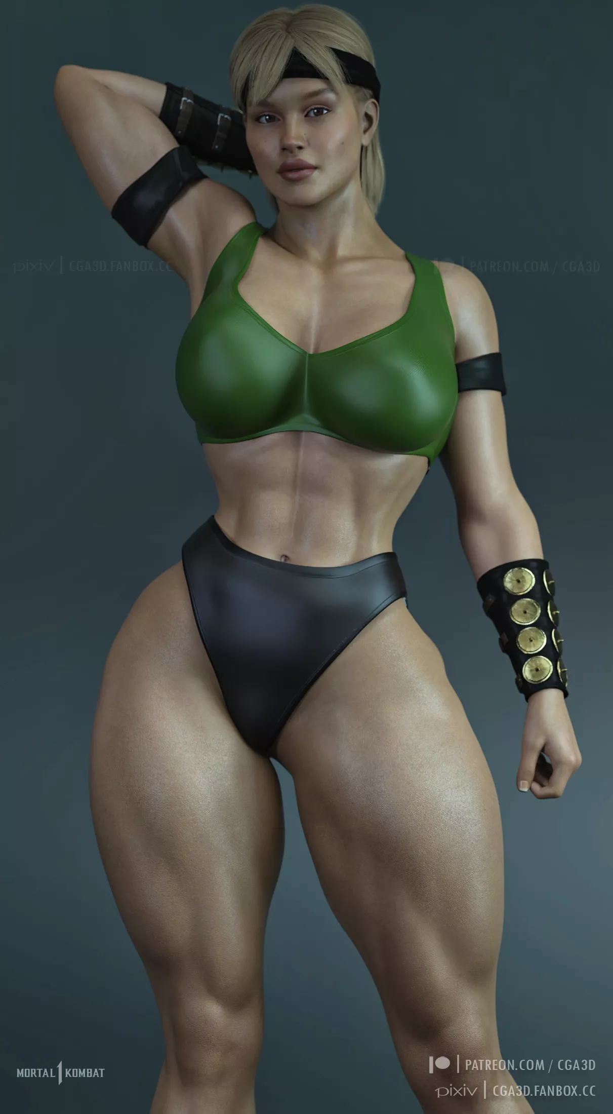 Sonya Blade (Cga3D) [Mortal Kombat] posted by Kuro-Oji