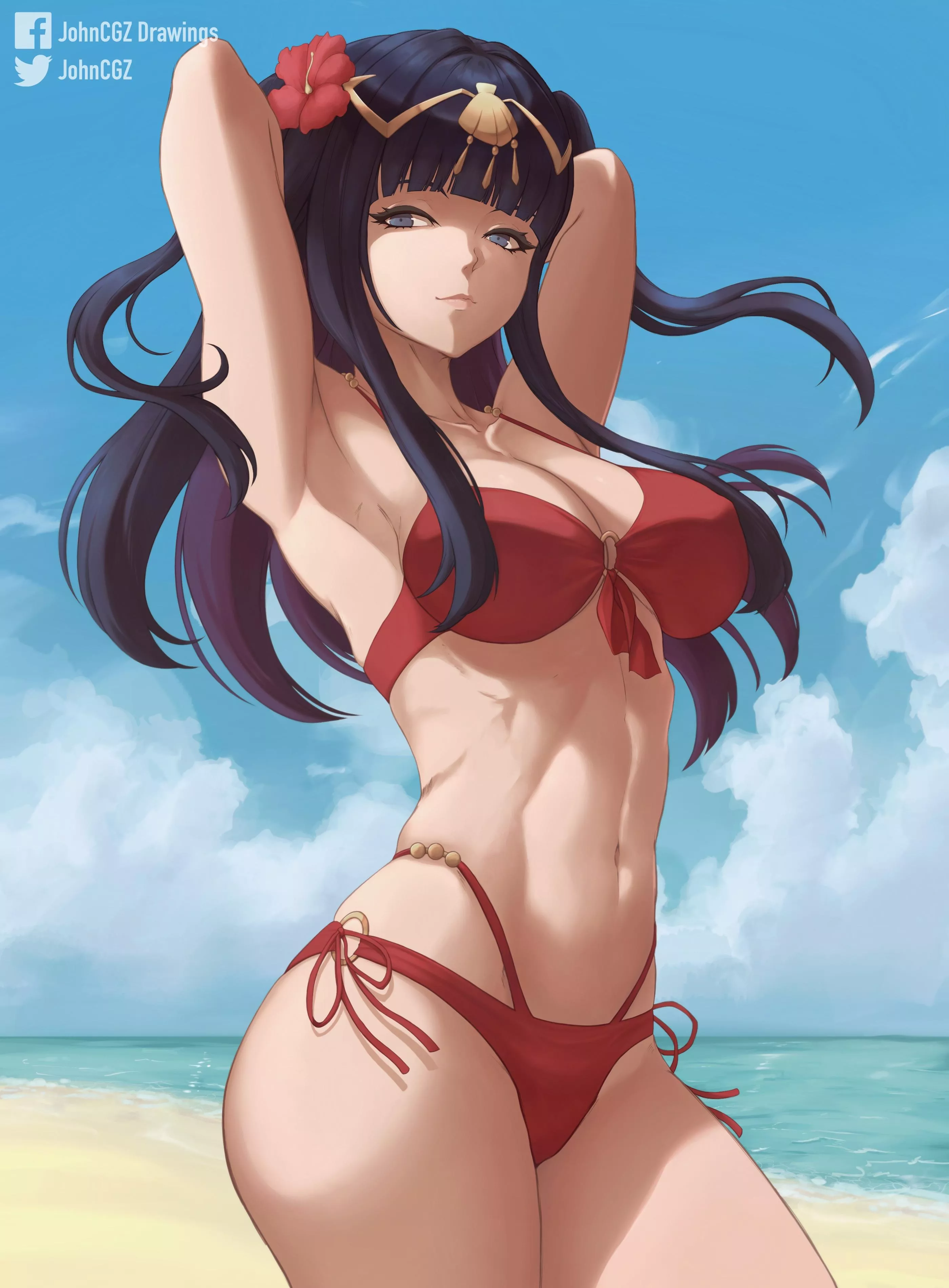 Summer Tharja [OC] posted by Yuanreek