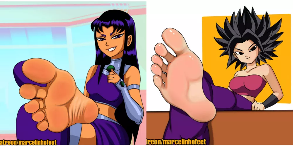 [Teen Titans x Dragon Ball Super] Blackfire and Caulifla who feet smells and taste better at the end of the day? (marcelinhofeet) by Tough_Courage7087